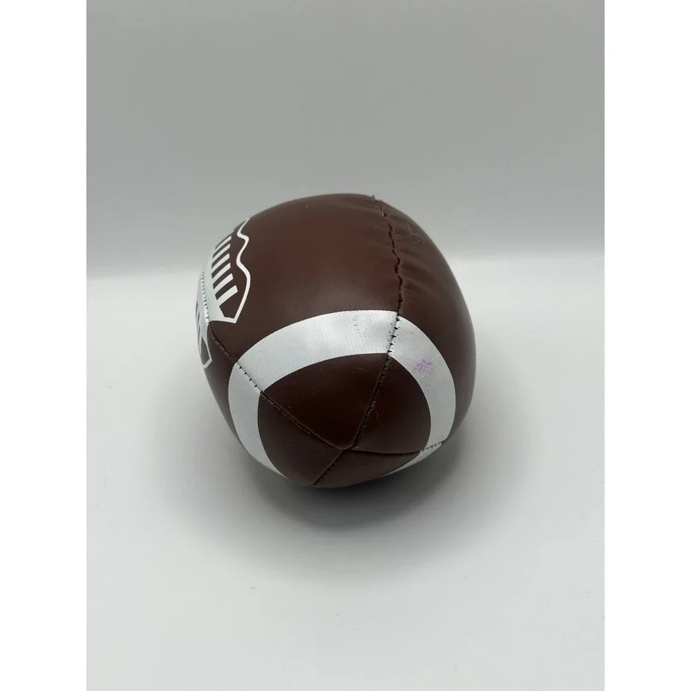 Little Tikes Soft Plush Football Toy Brown White Stitched Vinyl Kids”